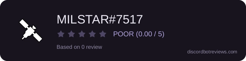 Rating widget preview for MILSTAR#7517