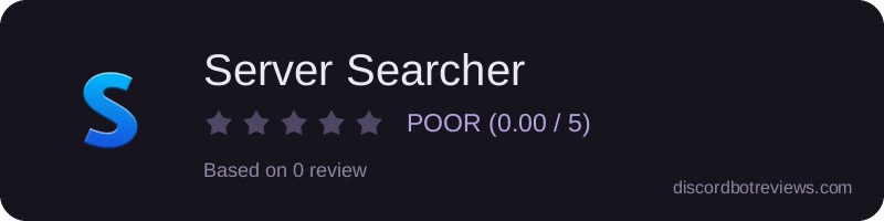 Rating widget preview for Server Searcher