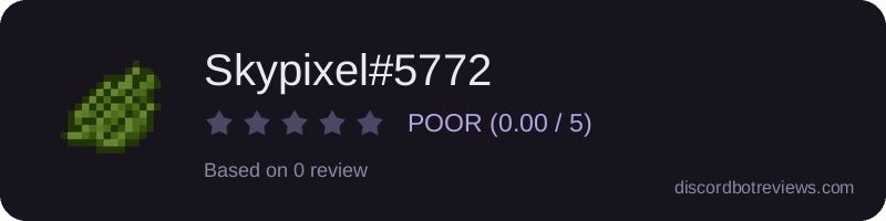 Rating widget preview for Skypixel#5772