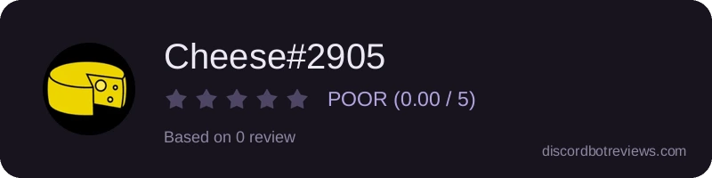 Rating widget preview for Cheese#2905