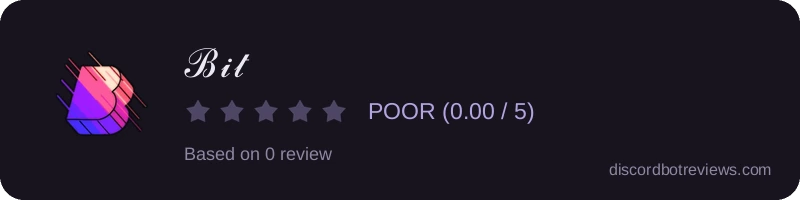 Rating widget preview for ℬ𝒾𝓉