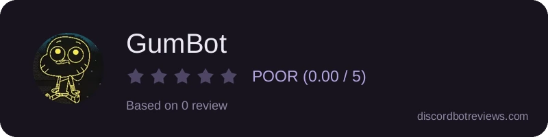 Rating banner for GumBot