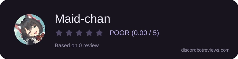 Rating widget preview for Maid-chan