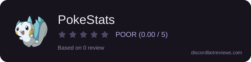 Rating widget preview for PokeStats