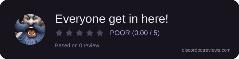 Rating widget preview for Everyone get in here!