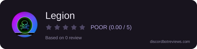 Rating widget preview for Legion