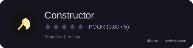 Rating widget preview for Constructor