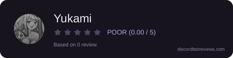 Rating widget preview for Yukami