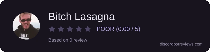Rating widget preview for Bitch Lasagna