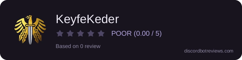 Rating widget preview for KeyfeKeder