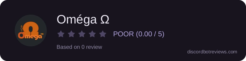 Rating widget preview for Oméga Ω