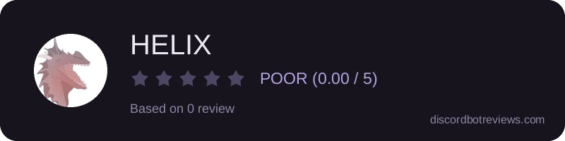 Rating widget preview for HELIX