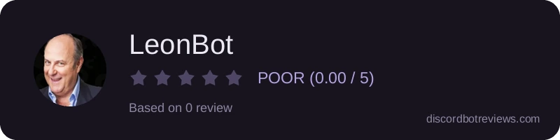 Rating banner for LeonBot