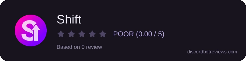 Rating widget preview for Shift