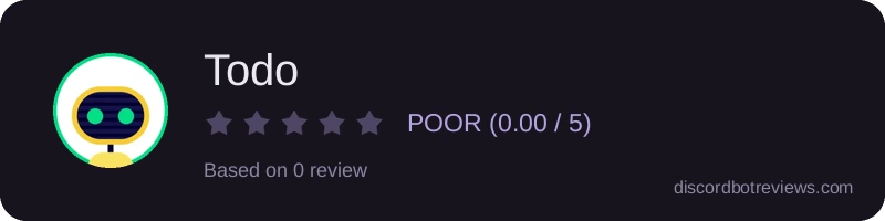 Rating banner for Todo