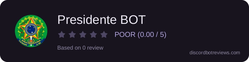 Rating widget preview for Presidente BOT