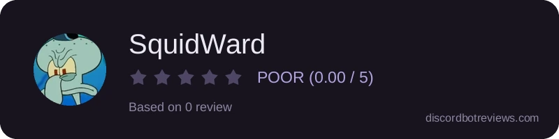 Rating widget preview for SquidWard