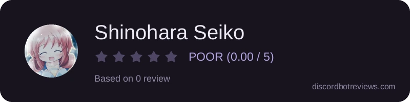 Rating banner for Shinohara Seiko