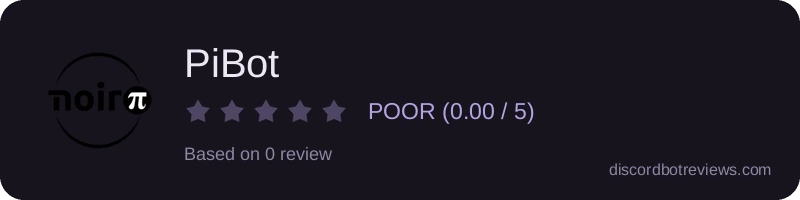 Rating widget preview for PiBot
