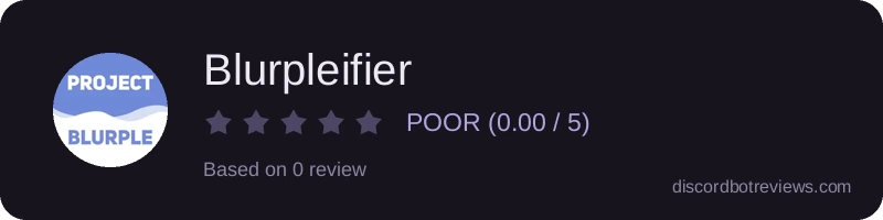 Rating widget preview for Blurpleifier