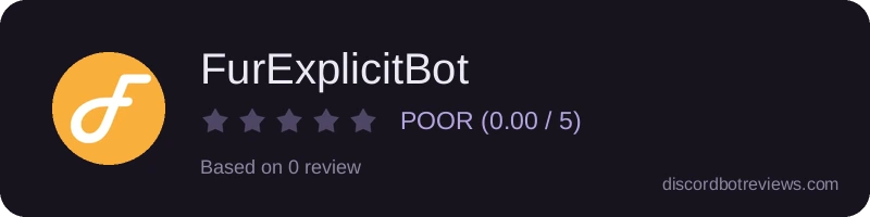 Rating widget preview for FurExplicitBot