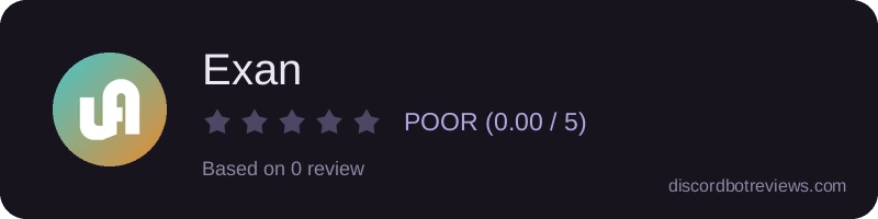 Rating widget preview for Exan
