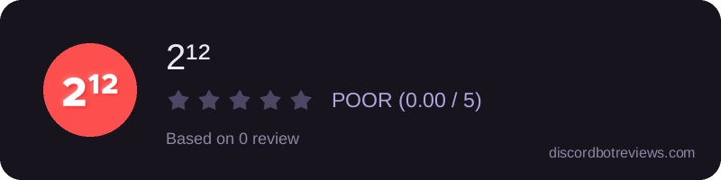 Rating widget preview for 2¹²