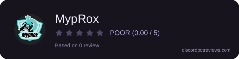 Rating widget preview for MypRox