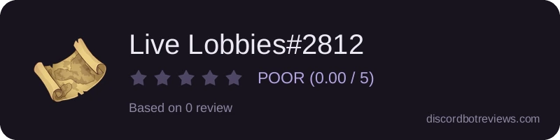 Rating widget preview for Live Lobbies#2812