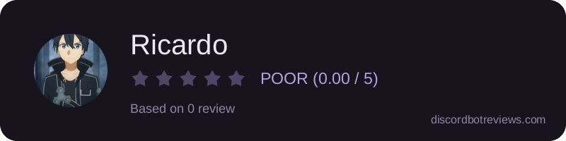 Rating widget preview for Ricardo