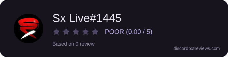 Rating widget preview for Sx Live#1445