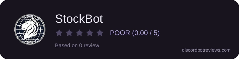 Rating widget preview for StockBot