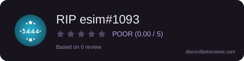 Rating widget preview for RIP esim#1093