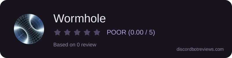 Rating widget preview for Wormhole