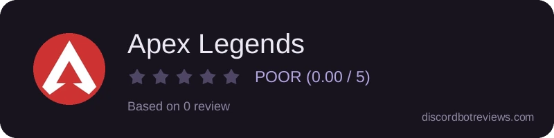 Rating widget preview for Apex Legends