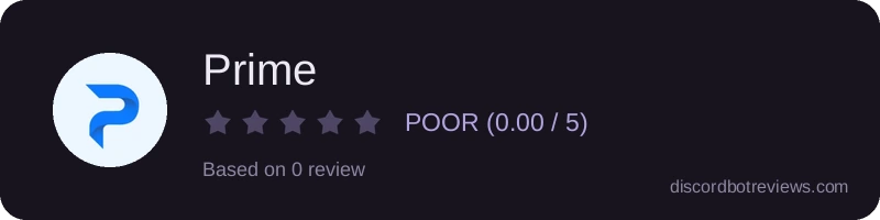 Rating widget preview for Prime