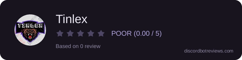 Rating widget preview for Tinlex