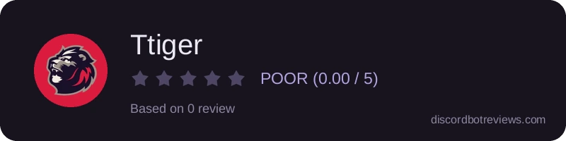 Rating widget preview for Ttiger