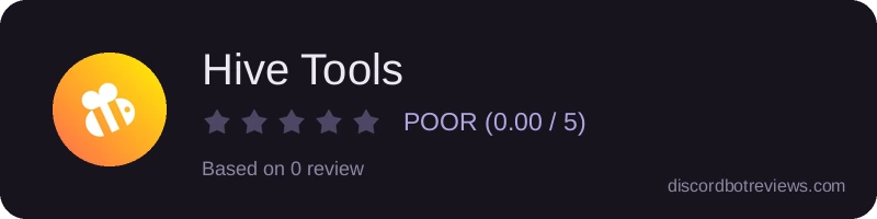 Rating widget preview for Hive Tools