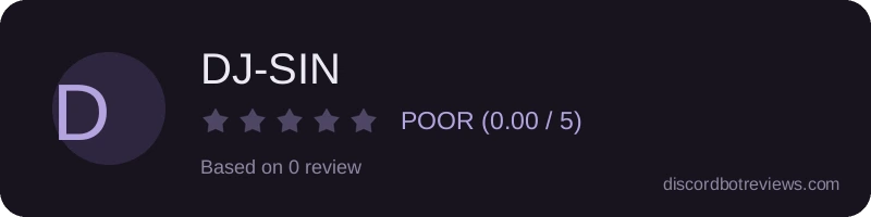 Rating widget preview for DJ-SIN