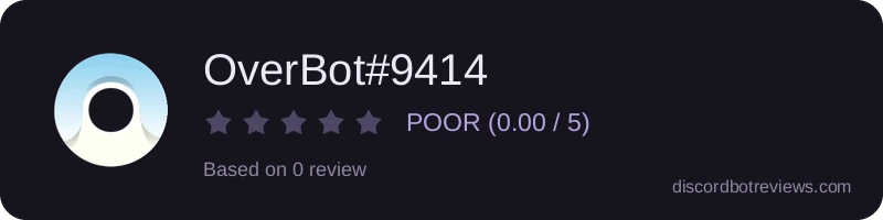 Rating widget preview for OverBot#9414