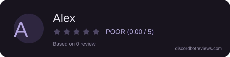 Rating banner for Alex