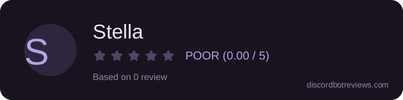 Rating widget preview for Stella