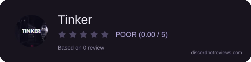 Rating widget preview for Tinker