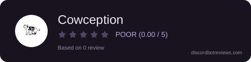 Rating widget preview for Cowception