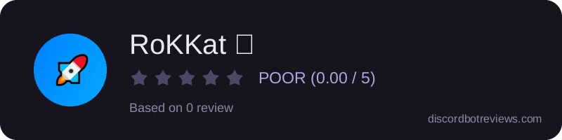 Rating banner for RoKKat 🚀