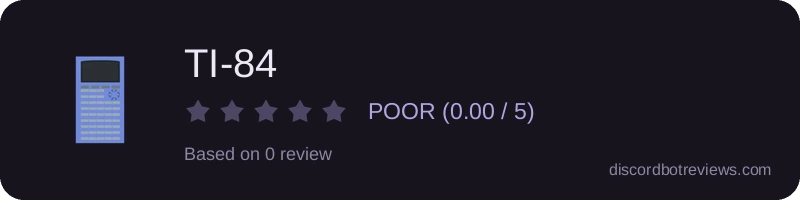 Rating widget preview for TI-84