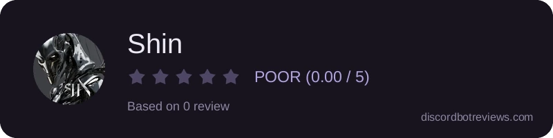 Rating widget preview for Shin