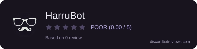 Rating widget preview for HarruBot