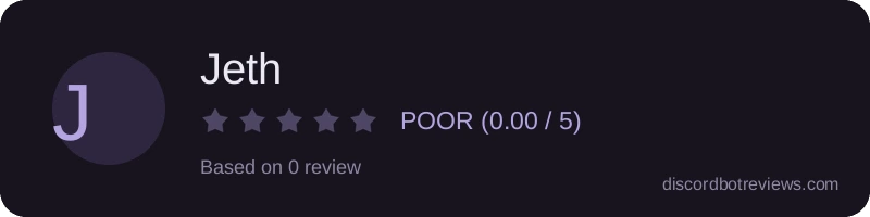 Rating widget preview for Jeth